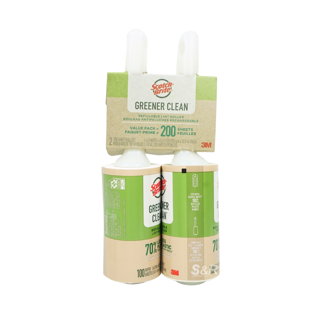 Scotch-Brite Greener Clean Lint Roller 2 pieces